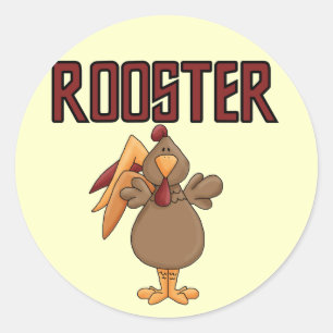 Rooster T-shirts and Gifts Classic Round Sticker