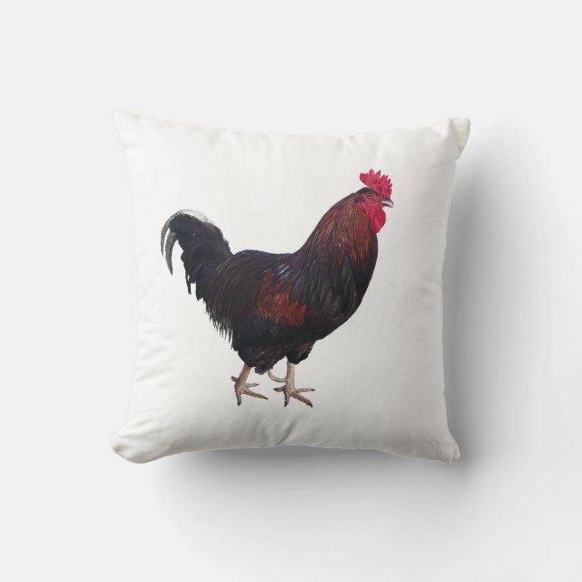Rooster Throw Pillow (Front)