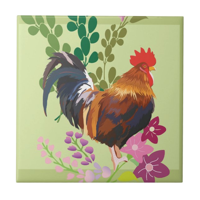 rooster tile (Front)