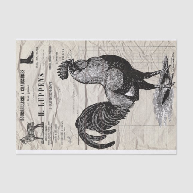 Rooster Tissue Paper (Front)