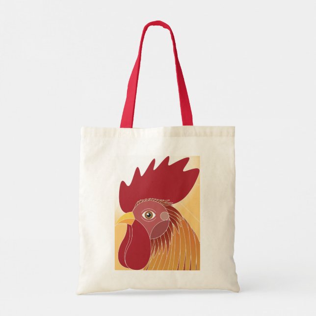Rooster Tote Bag (Back)