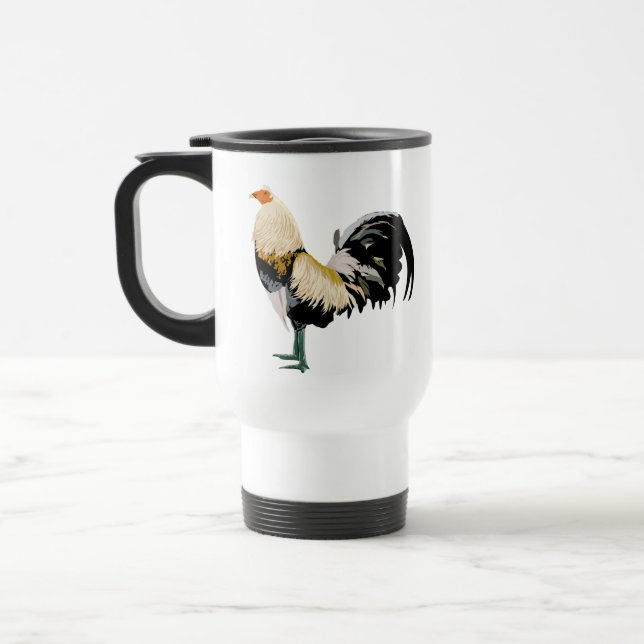rooster travel mug (Left)