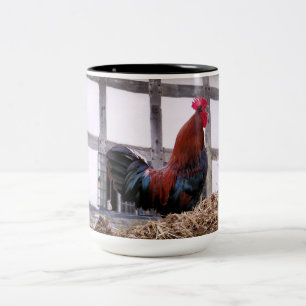 ROOSTER Two-Tone COFFEE MUG