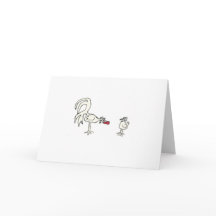 Rooster Valentine Custom Message Card