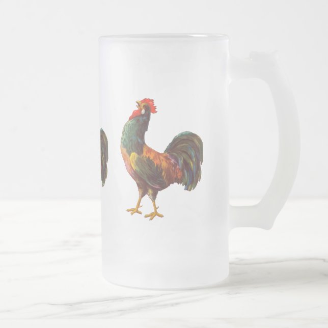 Rooster Vintage Crate Art Mug (Right)