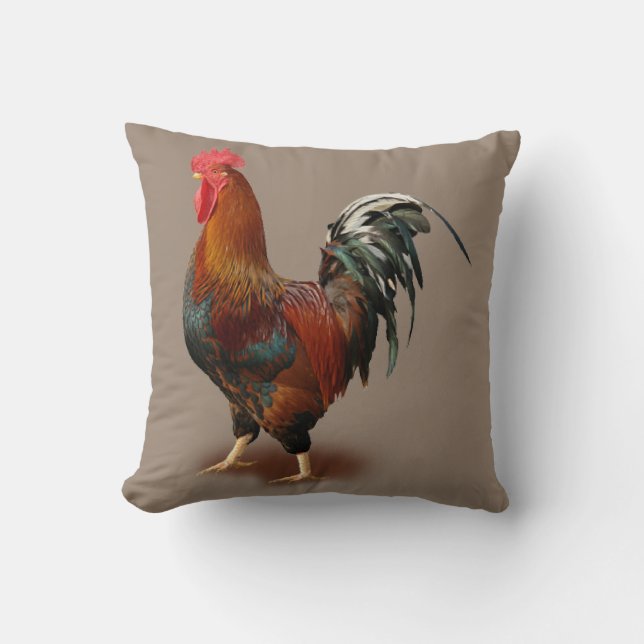 Rooster Vintage Cushion (Front)