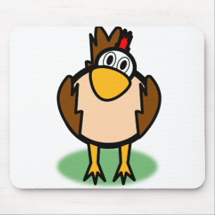 Rooster Watching Mouse Mat