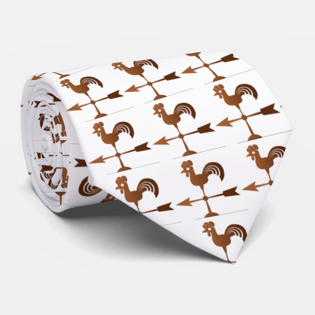 Rooster Weathervane Thunder_Cove Tie (Rolled)