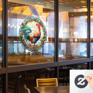 Rooster Window Cling