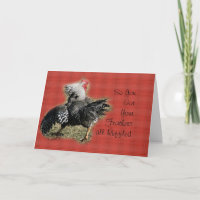 Rooster with bad attitude card- for any occasion