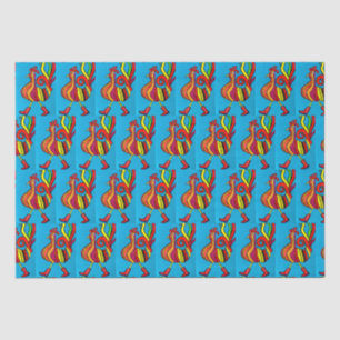 Rooster with boots Tissue Paper