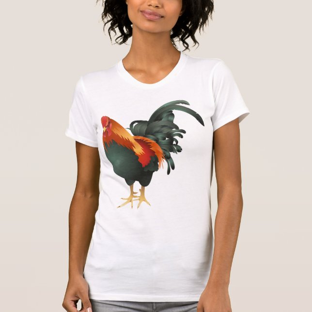 Rooster Womens T-Shirt (Front)