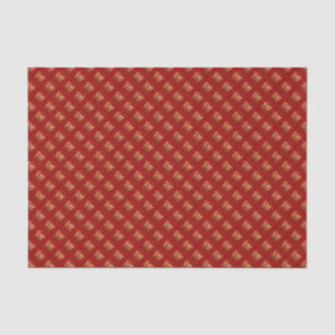Rooster Year Gold embossed Symbol Tissue paper