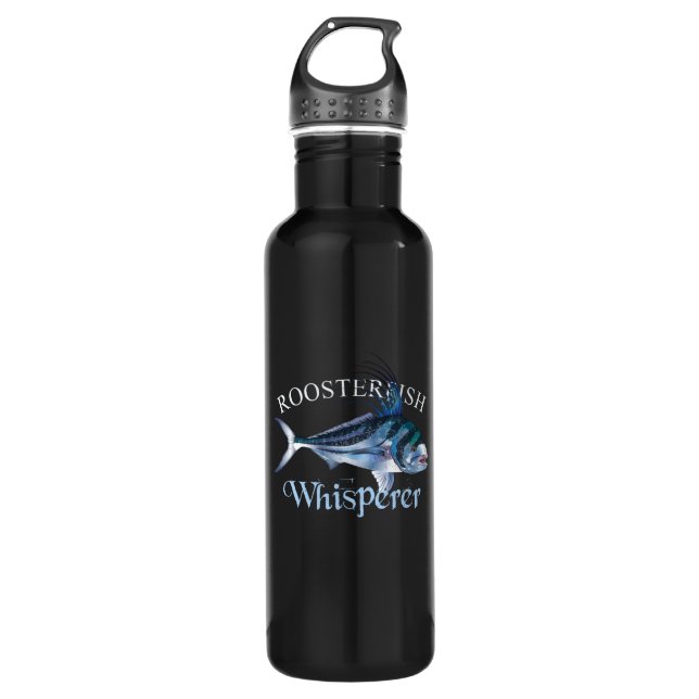 Roosterfish Whisperer Dark Coloured 710 Ml Water Bottle (Front)