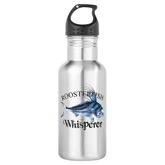 Roosterfish Whisperer Light Coloured 532 Ml Water Bottle (Front)
