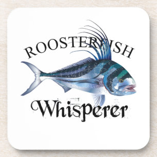 Roosterfish Whisperer Light Coloured Coaster