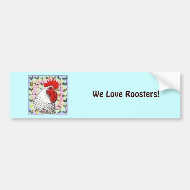 Roosters! Bumper Sticker (Front)
