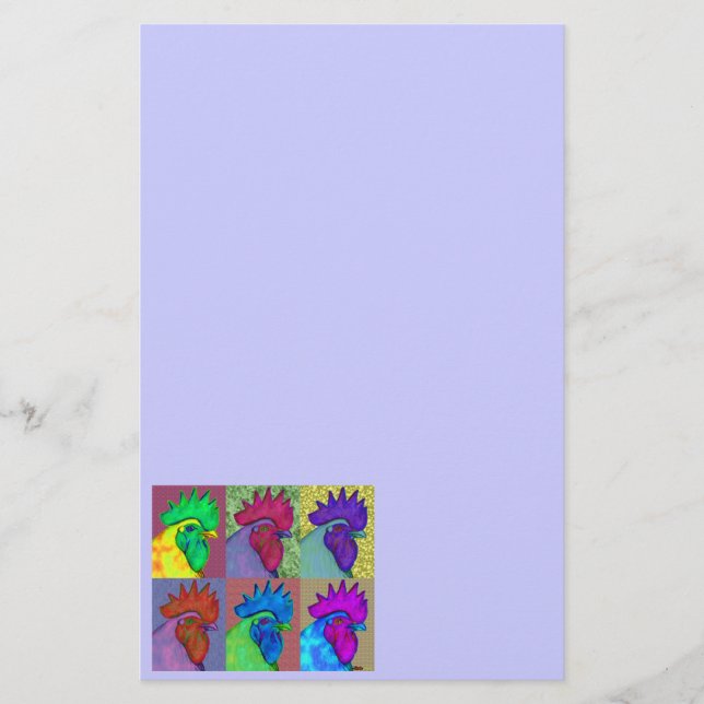 Roosters Gone Wild! Stationery (Front)
