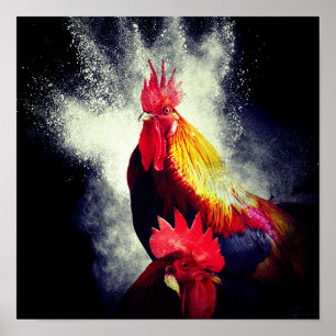 Roosters Poster
