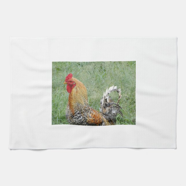 Roosters Tea Towel (Horizontal)