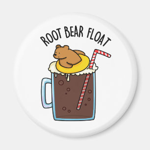 Root Bear Float Funny Root Beer Pun Magnet