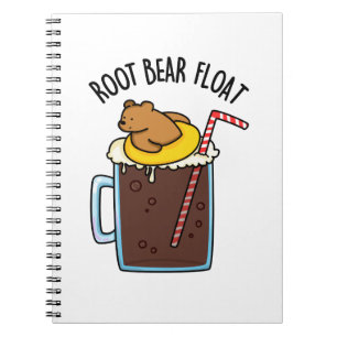 Root Bear Float Funny Root Beer Pun Notebook