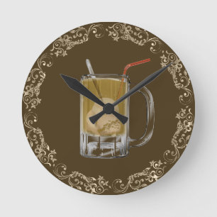Root beer float clock