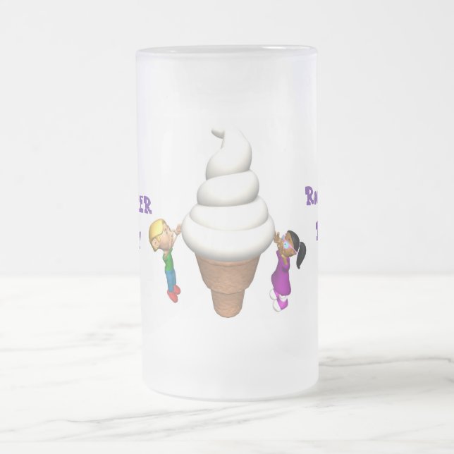 Root Beer Float Kid Ice Cream Frosted Mug (Center)