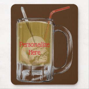 Root beer float mouse mat