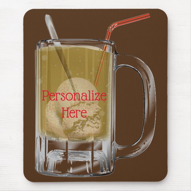 Root beer float mouse mat (Front)