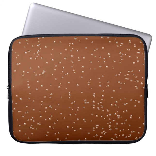 Root Beer with Tiny Bubbles Background Art Laptop Sleeve (Front)