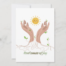 Root Cause of Joy | Nature Hands and Sun Greeting 