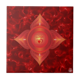 Root Chakra Ceramic Tile