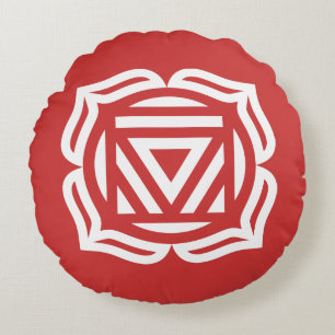 Root Chakra Energy Round Pillow