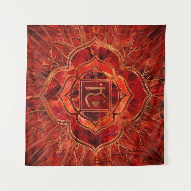 Root chakra - Muladhara Tapestry (Front)
