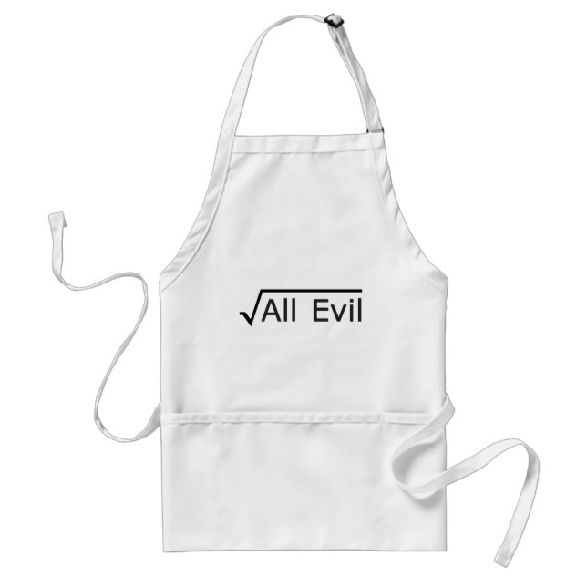 Root of All Evil - Math Humour / Math Geek Standard Apron (Front)