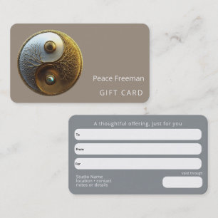 Root of Harmony Yin Yang Design Business Card