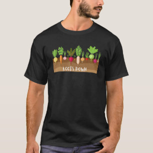 Root Vegetable  Gardening  Ladies Green Thumb  Roo T-Shirt