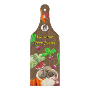 Root Veggies Glass Cutting Board
