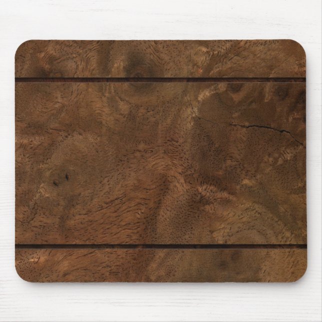 Root wood line inlay mouse mat (Front)