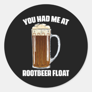 Rootbeer Float Sayings Soda Classic Round Sticker
