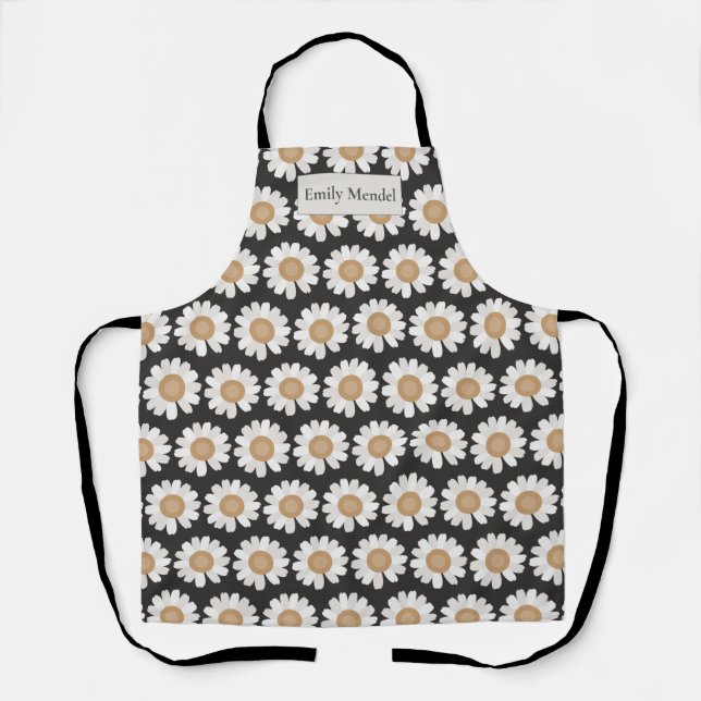 Rooted & Blooming – Charcoal & Clay Chamomile  Apron (Front)