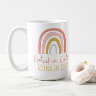 Rooted in Calm, Rising in Light Inspirational Mug