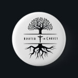 Rooted in Christ 6 Cm Round Badge<br><div class="desc">Jesus</div>