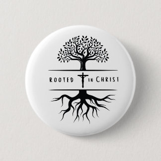 Rooted in Christ 6 Cm Round Badge