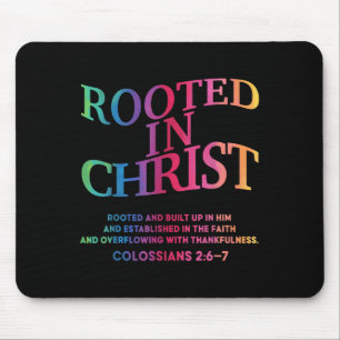 Rooted In Christ Is King Christian Jesus Toddler G Mouse Mat