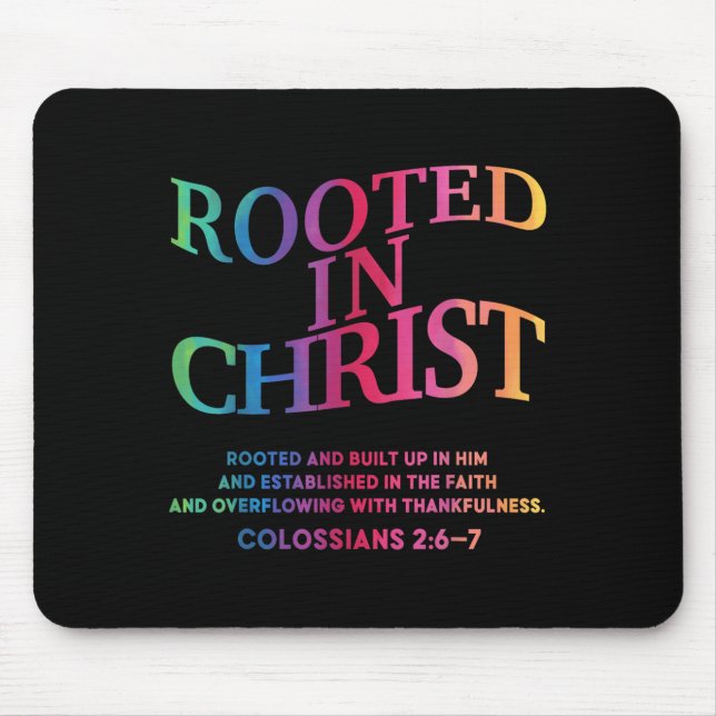 Rooted In Christ Is King Christian Jesus Toddler G Mouse Mat (Front)