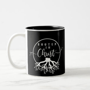 Rooted in Christ Two-Tone Coffee Mug