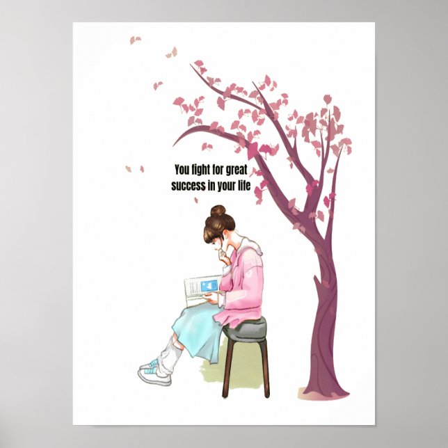 Rooted in Effort, Reaching for Success Poster (Front)