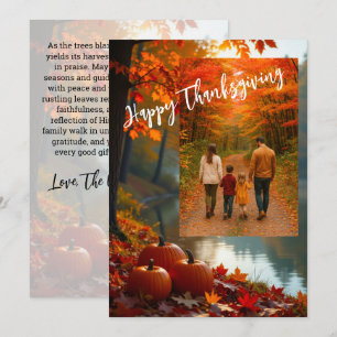 Rooted in Grace: A Thanksgiving Blessing Holiday Card
